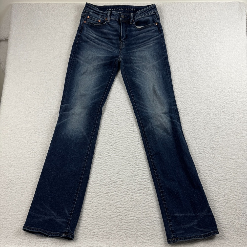 American Eagle Outfitters Airflex+ Original Bootcut Jeans Mens 30x36 Blue Denim